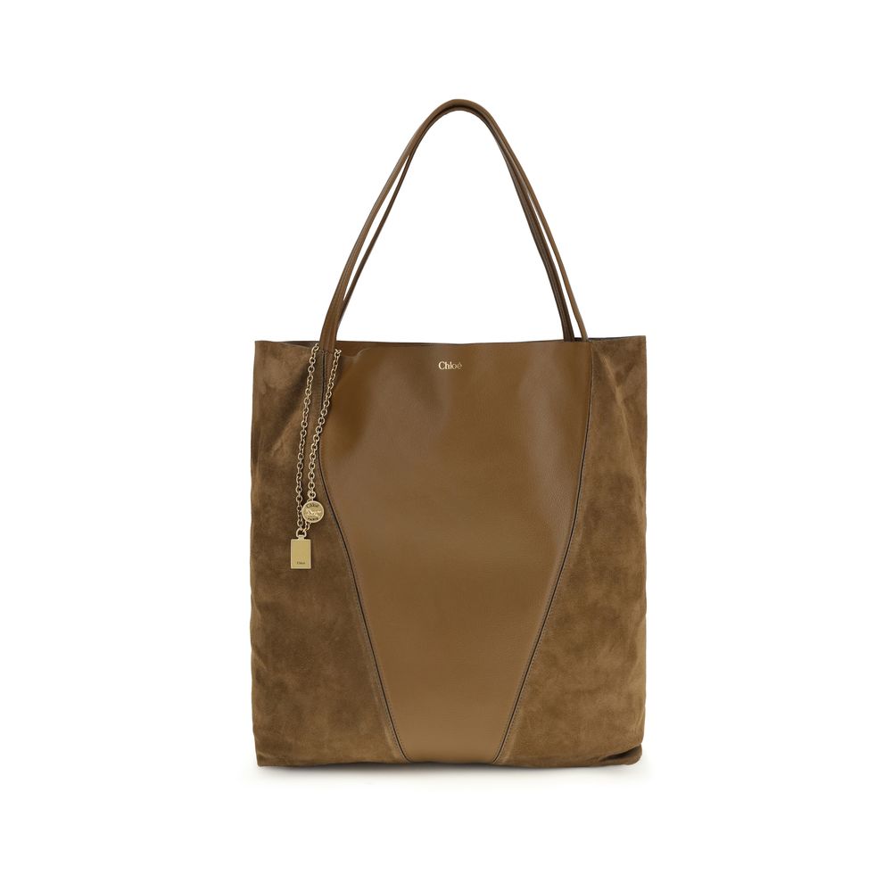 Chloé Brown Calfskin Bos Taurus Shoulder Bag-1