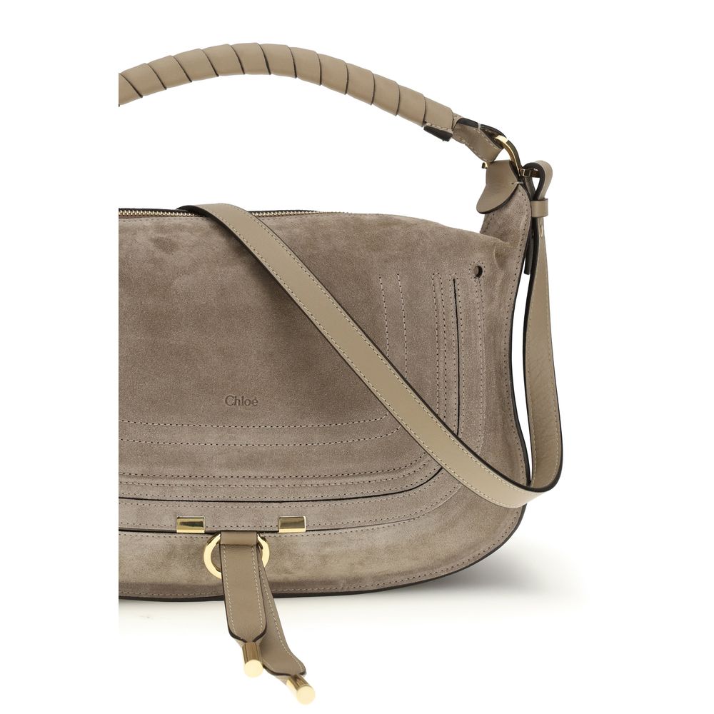 Chloé Beige Kalbsleder Bos Taurus Schultertasche-4