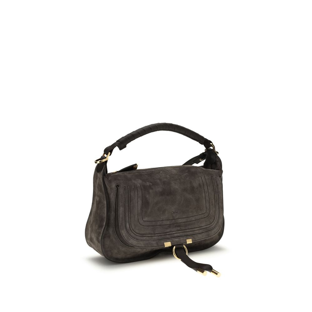 Chloé Braune Kalbsleder Bos Taurus Schultertasche-2