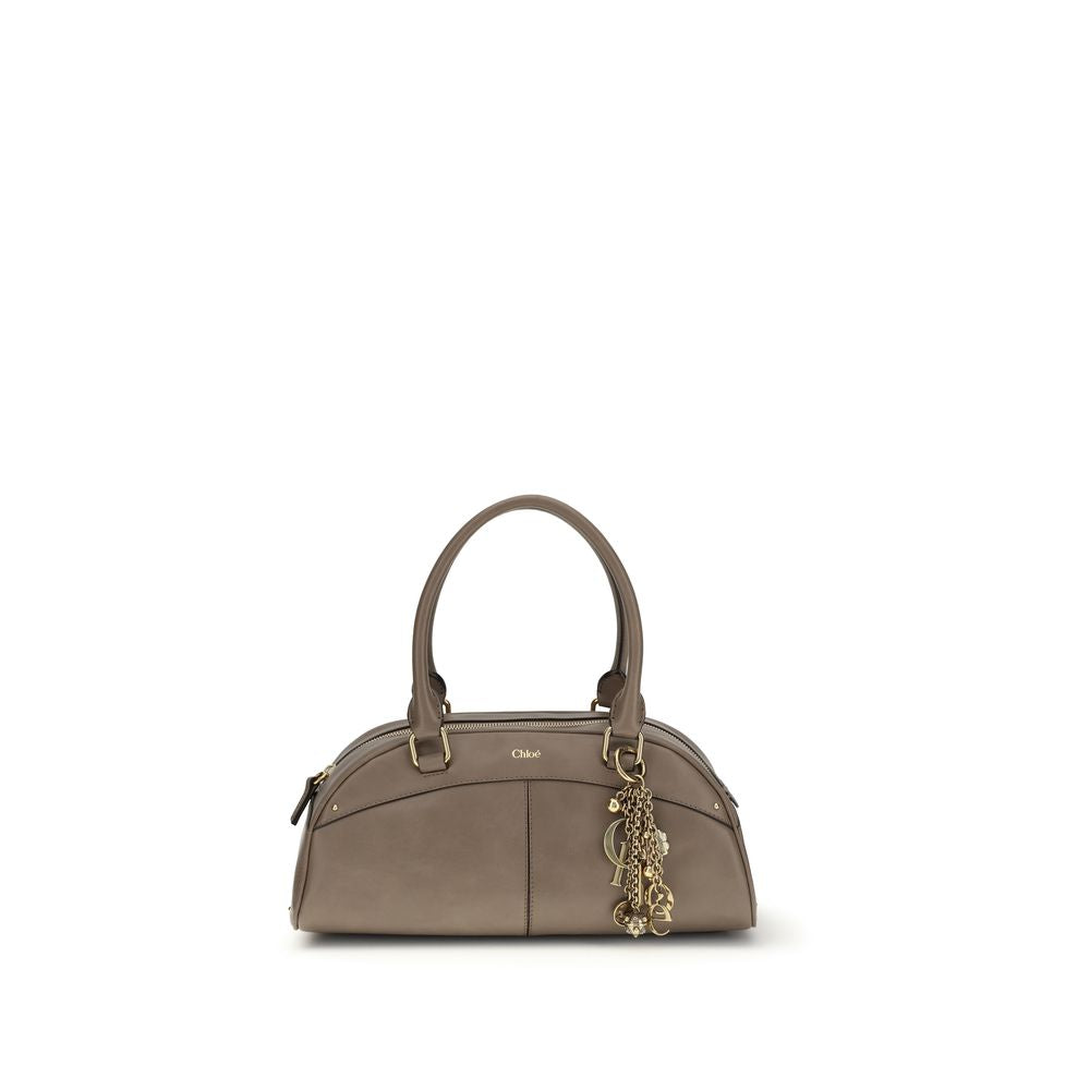 Chloé Gray Calfskin Bos Taurus Shoulder Bag-1