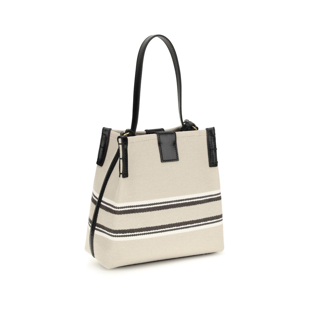 Balmain Beige Cotton Shoulder Bag-3