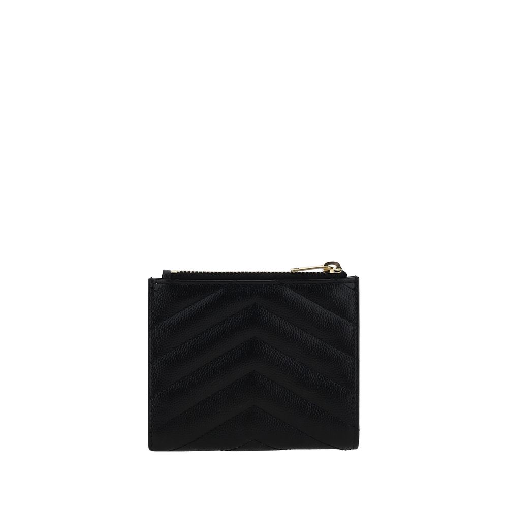 Saint Laurent Black Calfskin Bos Taurus Wallet-2