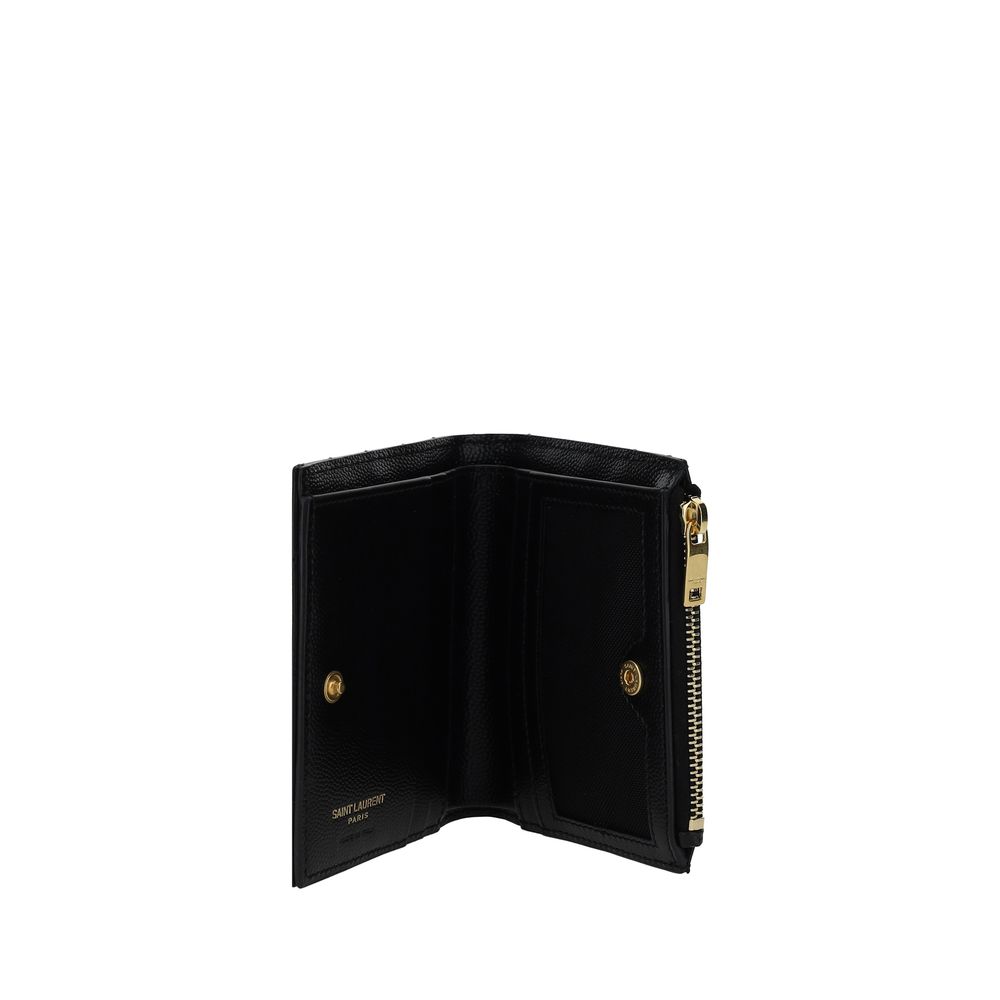 Saint Laurent Black Calfskin Bos Taurus Wallet-3