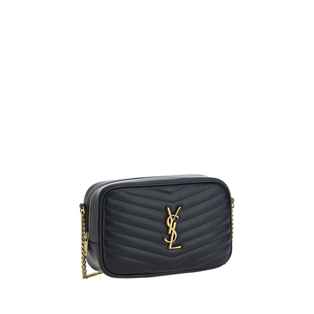 Saint Laurent Black Bos Taurus Calfskin Shoulder Bag-2