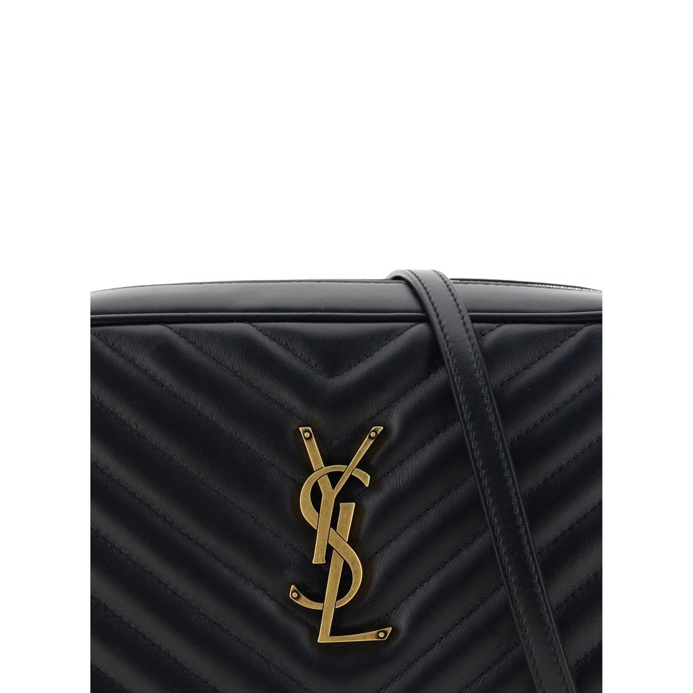 Saint Laurent Black Bos Taurus Calfskin Shoulder Bag-4