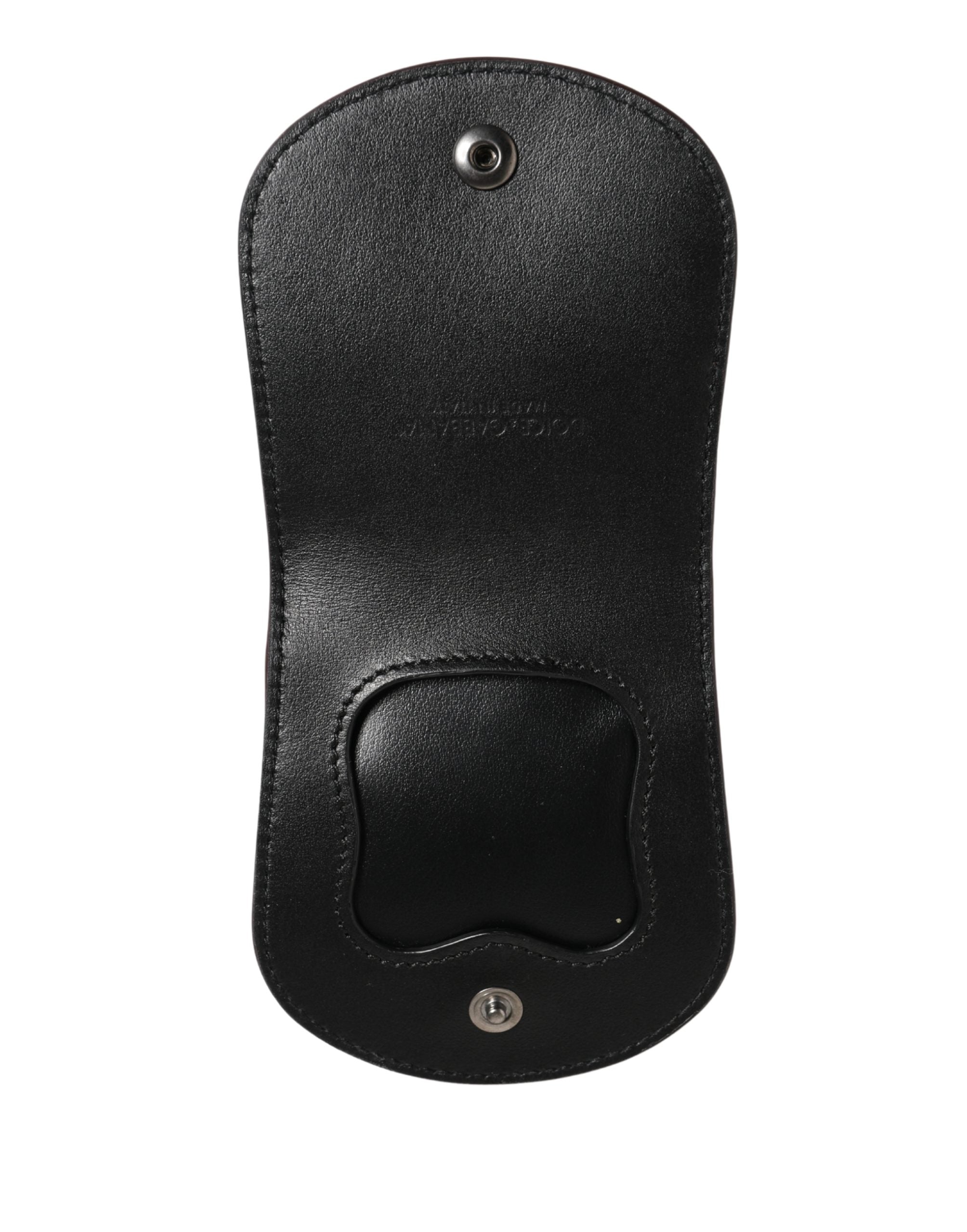 Dolce & Gabbana Burgundy Exotic Leather Condom Case, Wallet-6