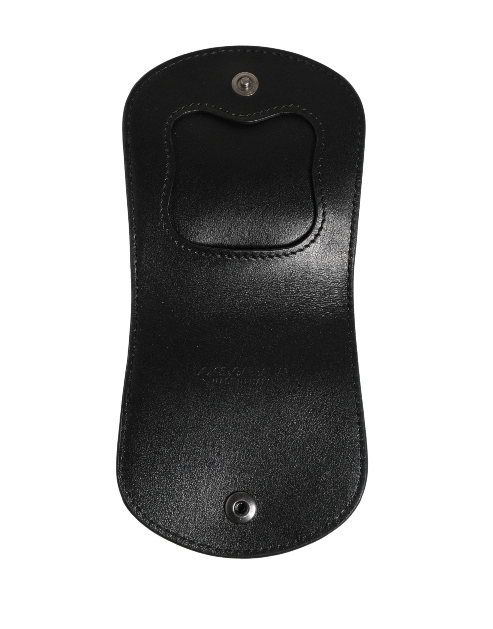 Dolce & Gabbana Black Exotic Leather Case for Condoms, Pouch, Wallet-6
