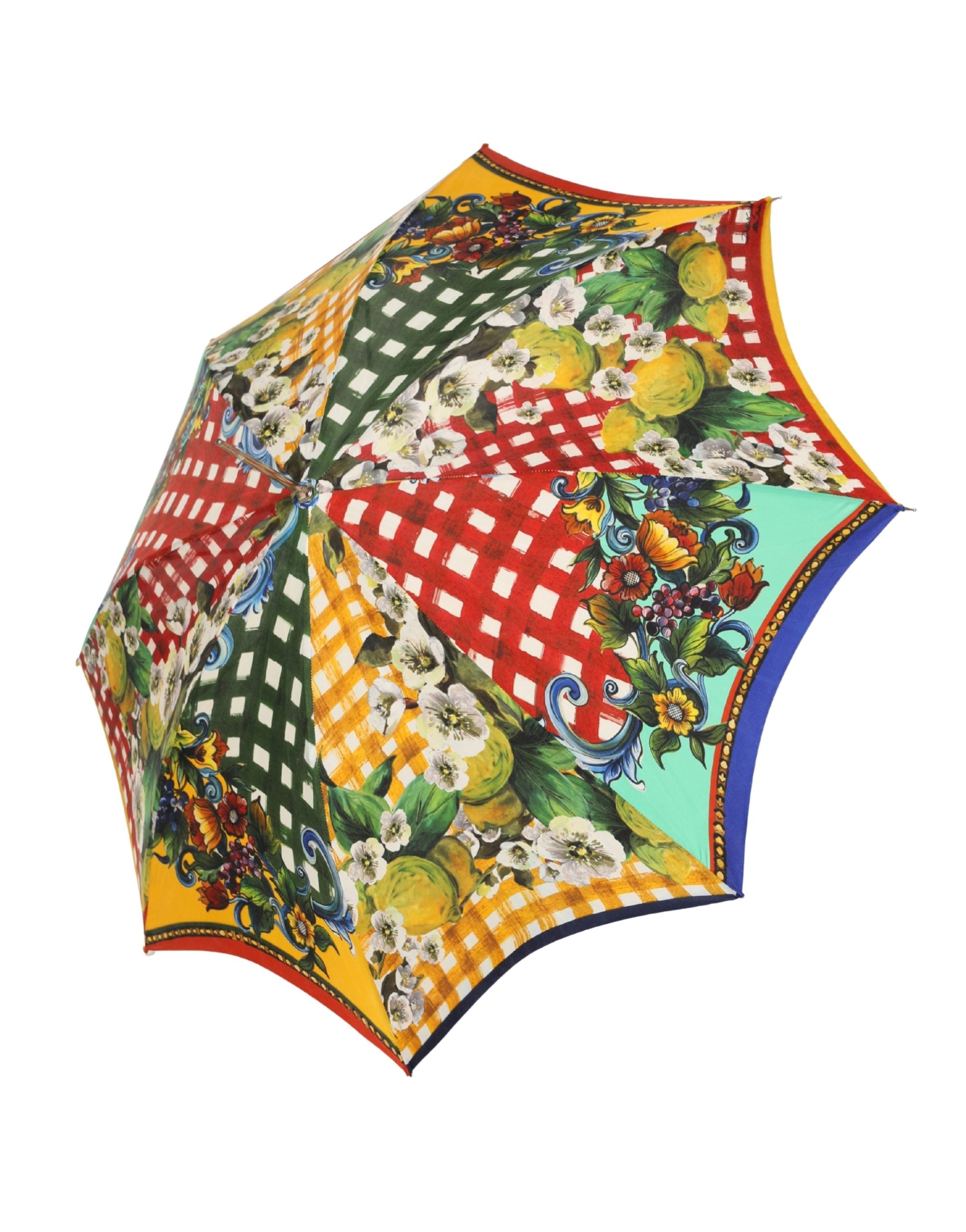 Dolce & Gabbana Multicolor Carretto Siciliano Print Collapsible Umbrella-3