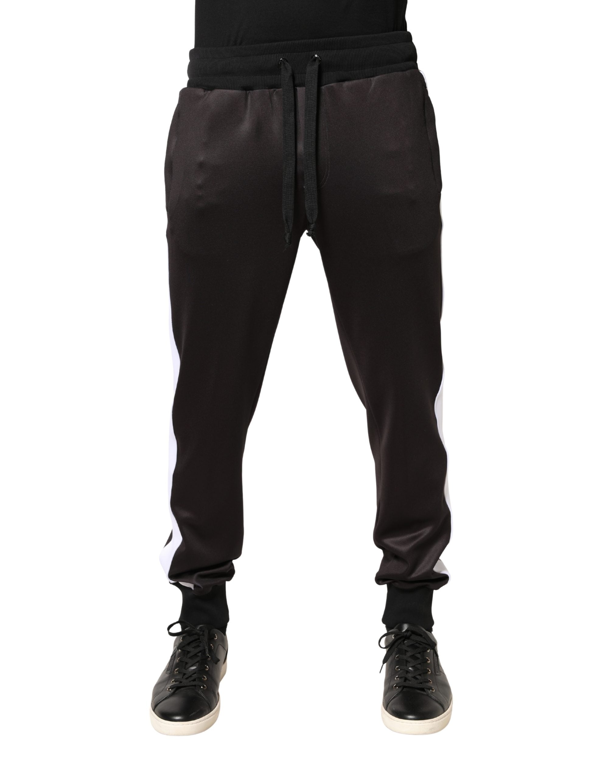 Dolce & Gabbana Brown Polyester Skinny Jogger Pants-2