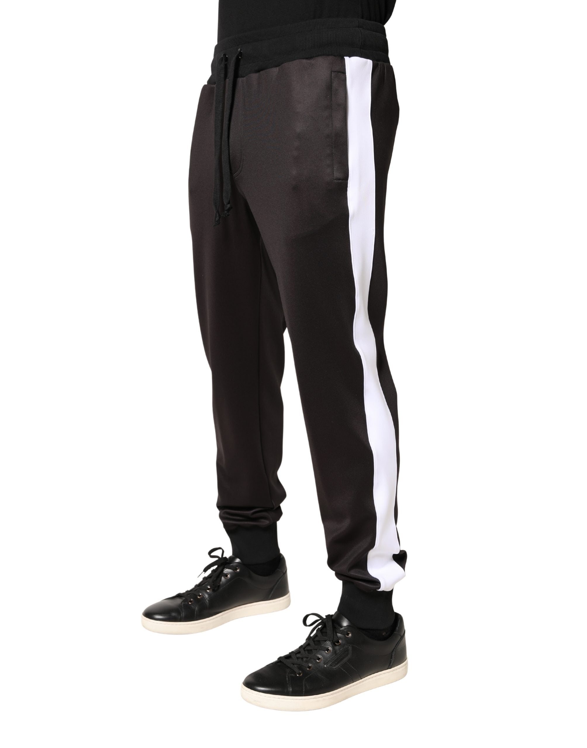 Dolce & Gabbana Brown Polyester Skinny Jogger Pants-3