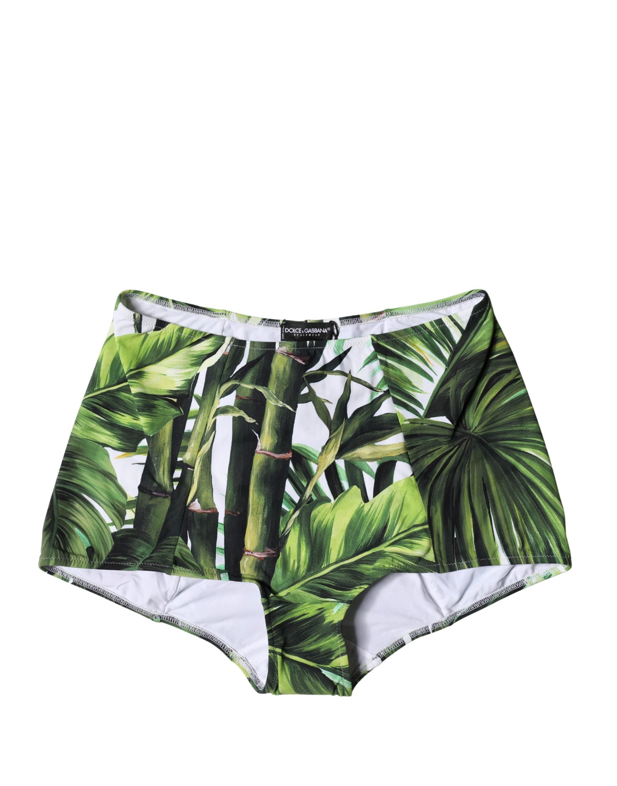 Dolce & Gabbana Green Floral Print High-Waist Girdle-1