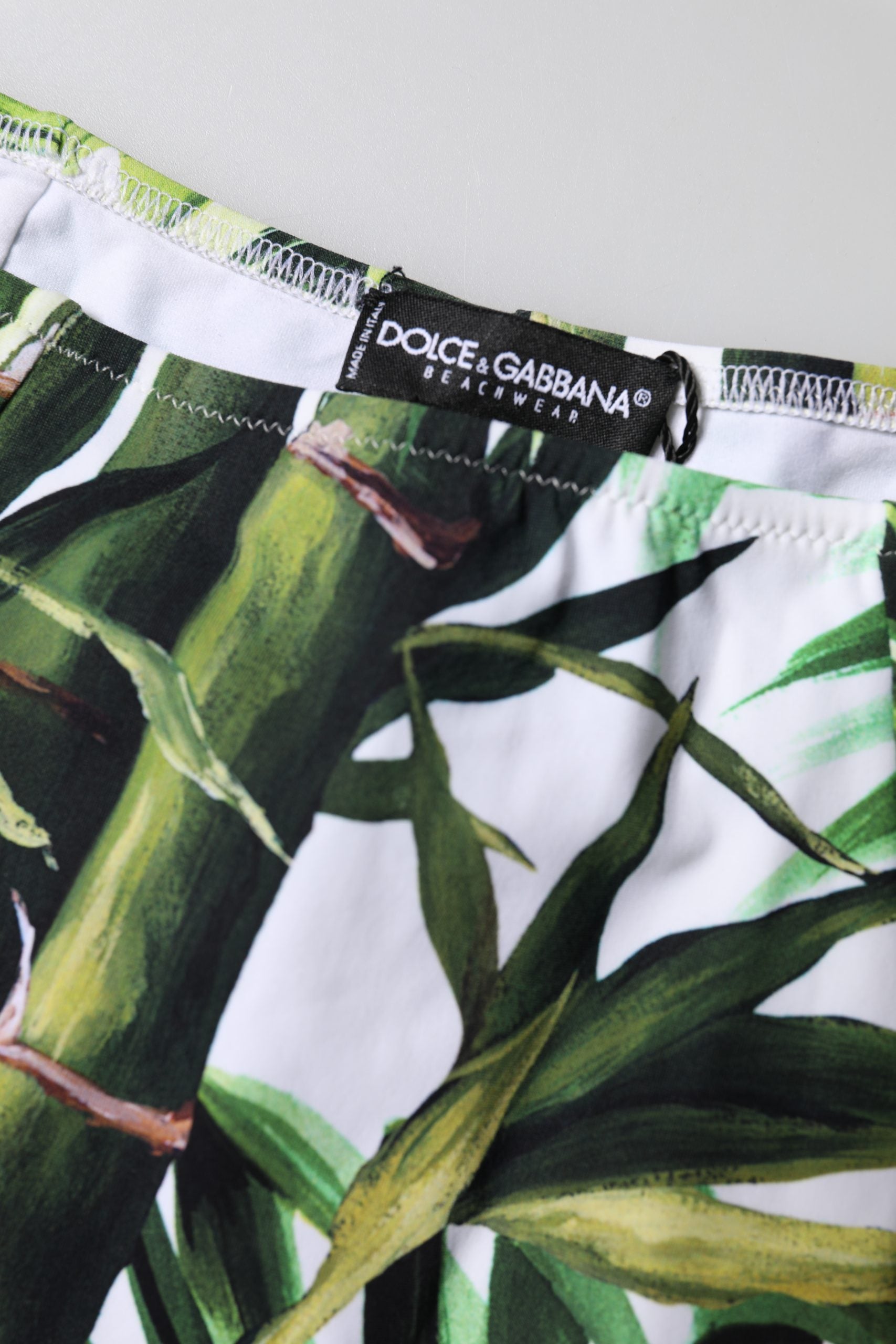 Dolce & Gabbana Green Floral Print High-Waist Girdle-3