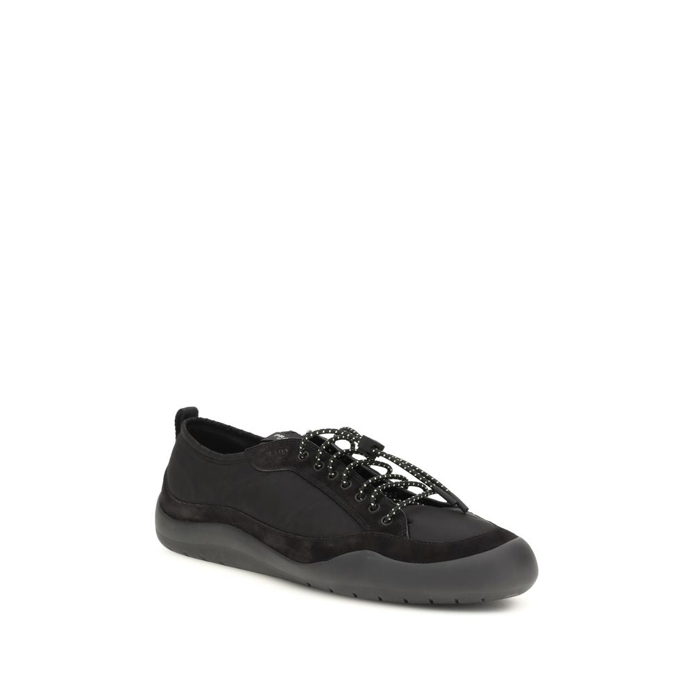 Prada black sports shoes made from recycled polyamide-2