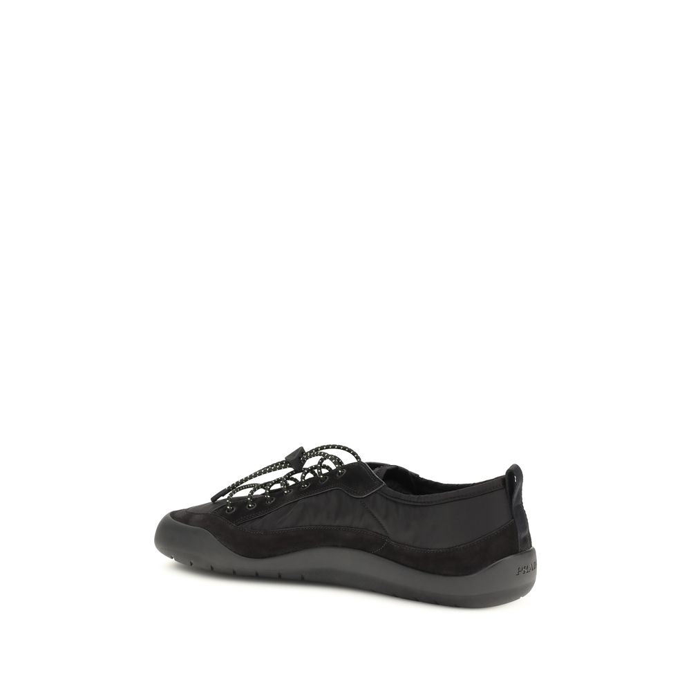 Prada black sports shoes made from recycled polyamide-3