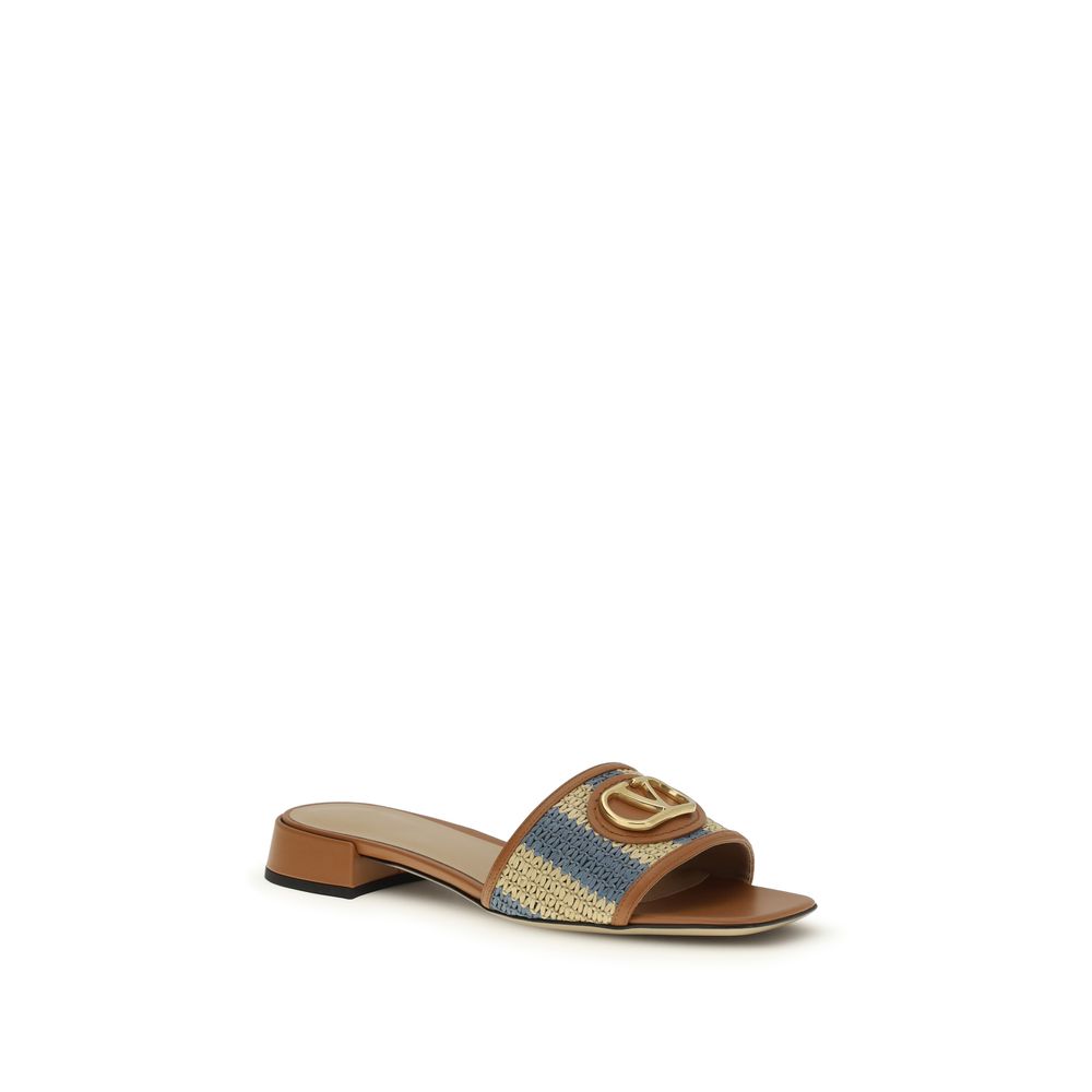Valentino Garavani Multicolor Calf Leather Bos Taurus Sandalen-2