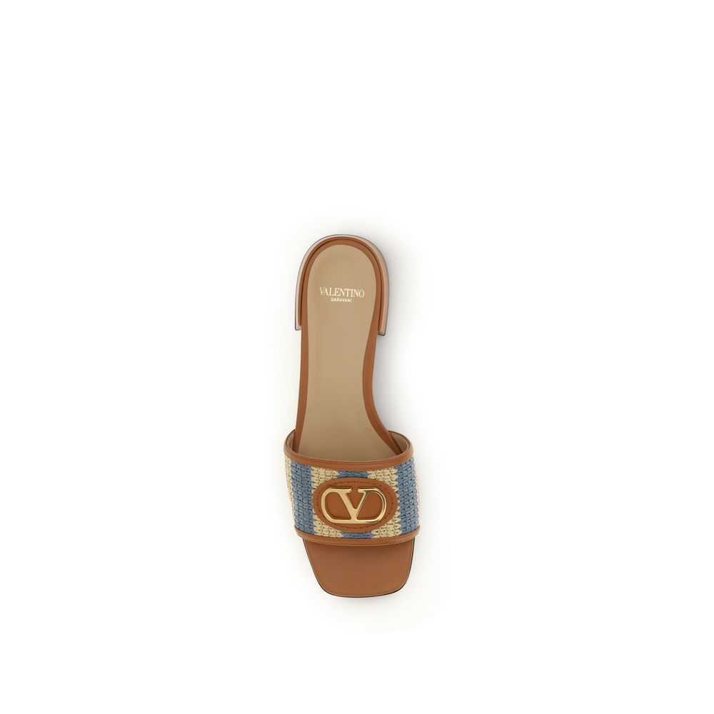 Valentino Garavani Multicolor Calf Leather Bos Taurus Sandalen-4