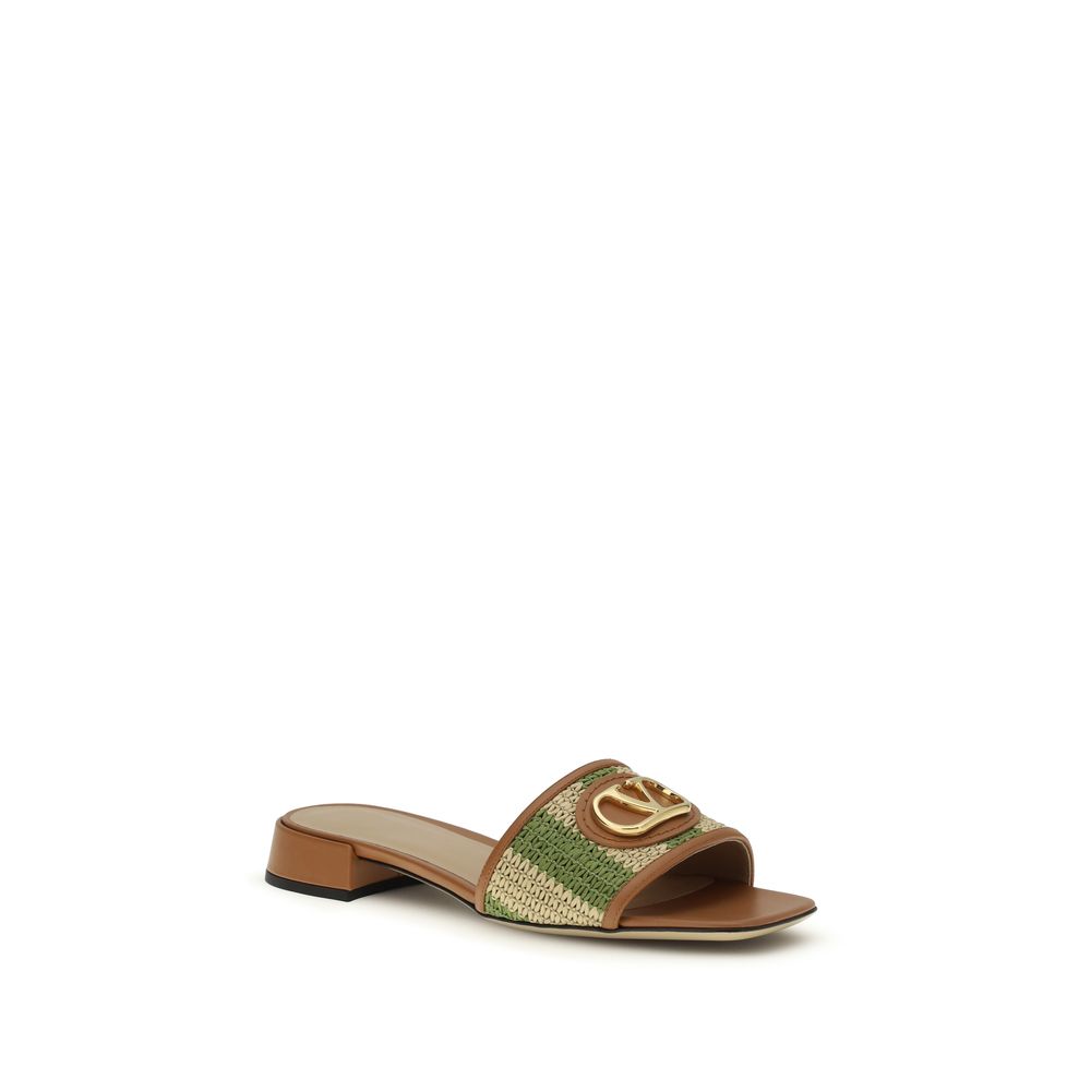 Valentino Garavani Multicolor Calf Leather Bos Taurus Sandals-2