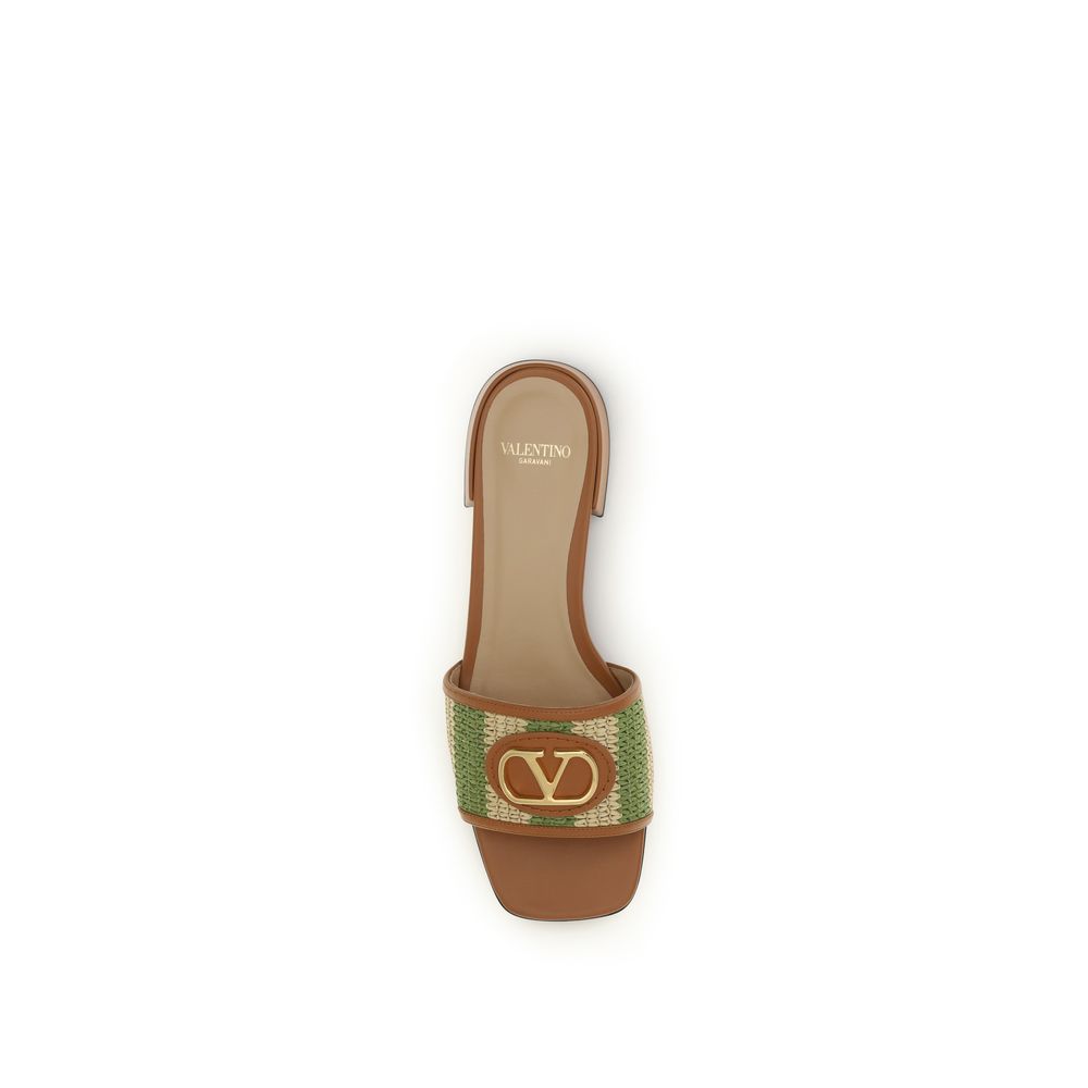 Valentino Garavani Multicolor Calf Leather Bos Taurus Sandals-4