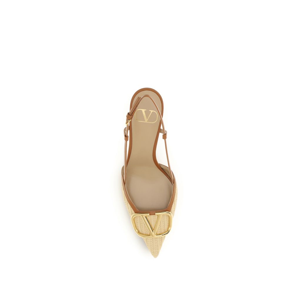 Valentino Garavani Beige Calf Leather Bos Taurus High Heel Pumps-4