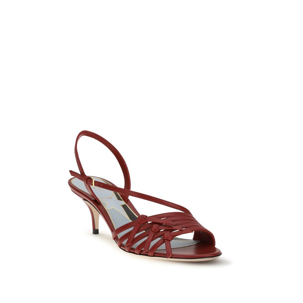 Valentino Garavani Multicolor Goatskin Strap-On Sandals-2