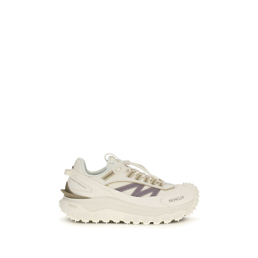 Moncler White Bos Taurus Calfskin Sneakers-1