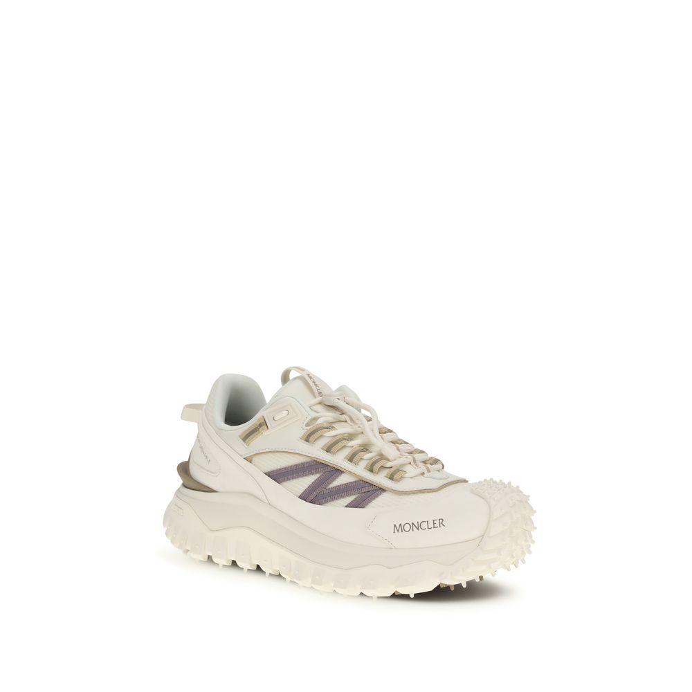 Moncler White Bos Taurus Calfskin Sneakers-2
