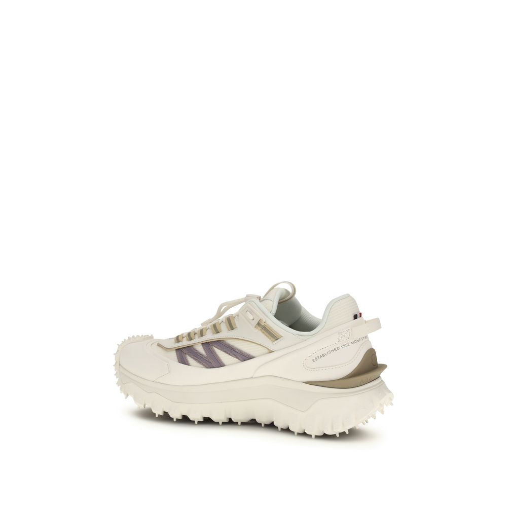 Moncler White Bos Taurus Calfskin Sneakers-3