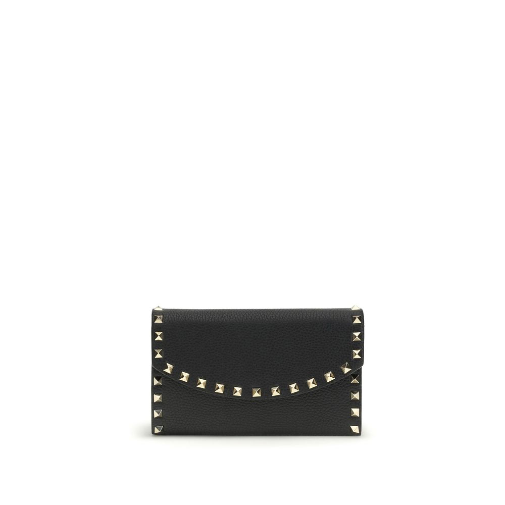 Valentino Garavani Black Calfskin Bos Taurus Wallet-1