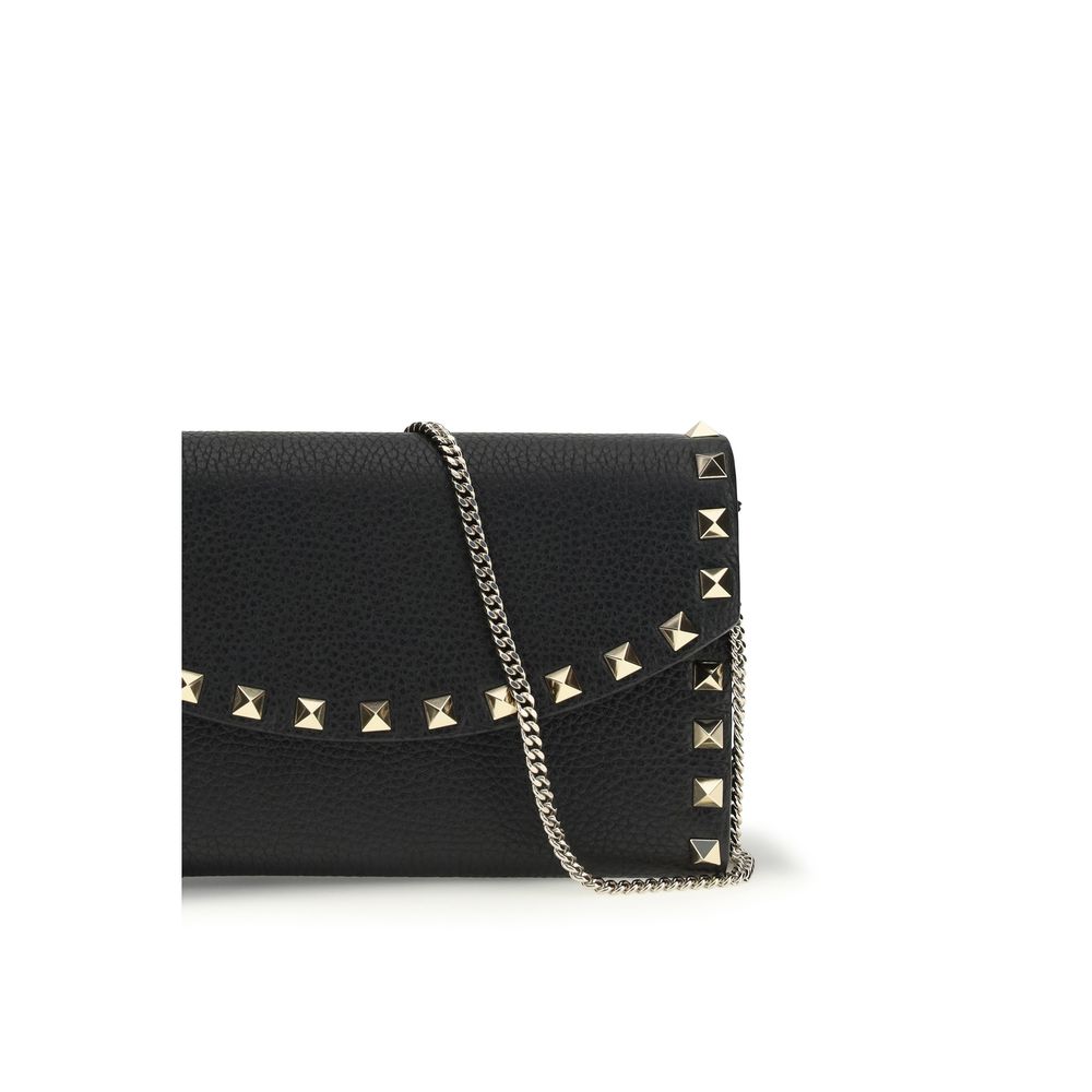Valentino Garavani Black Calfskin Bos Taurus Wallet-4