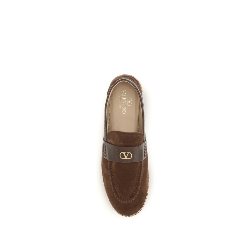 Valentino Garavani Brown Calf Leather Bos Taurus Mules-4