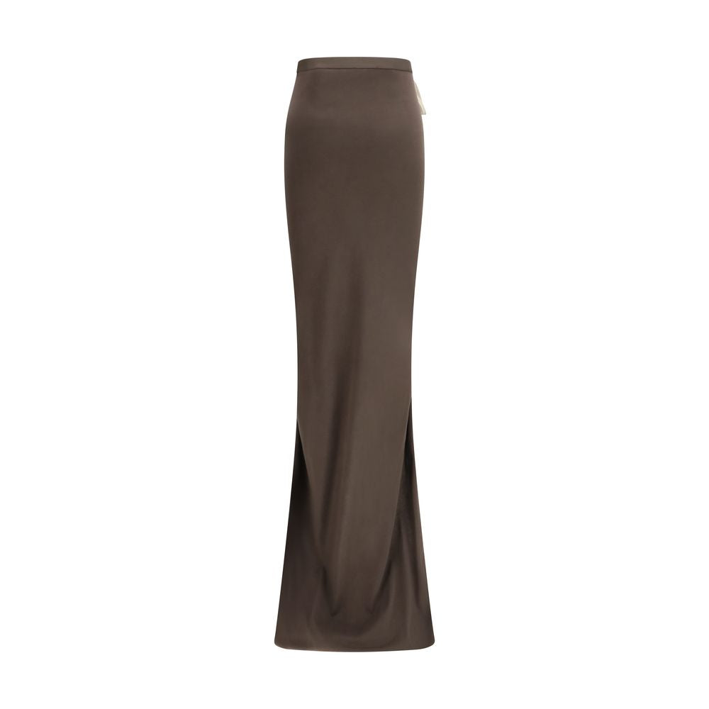 Moncler x Rick Owens Brown Cotton Maxi Skirt-2