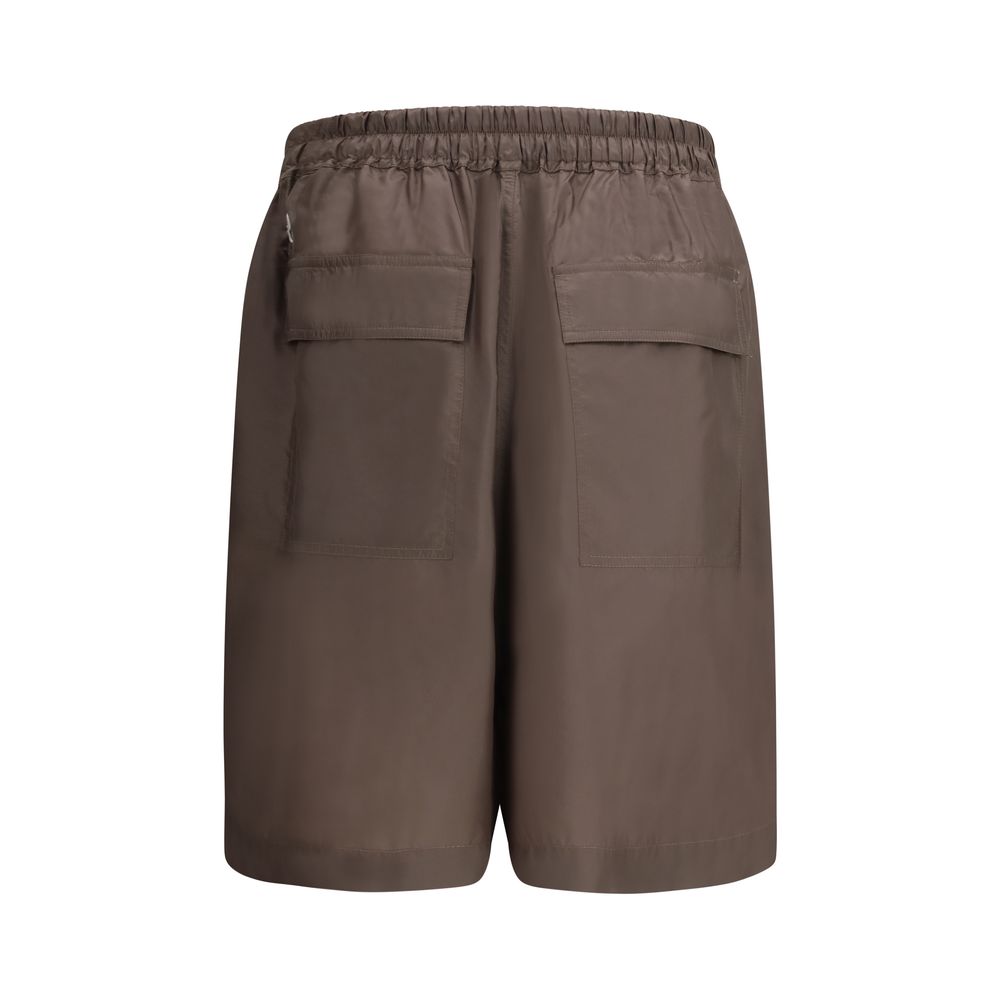 Moncler x Rick Owens Braune Bermuda-Shorts aus Polyester-2