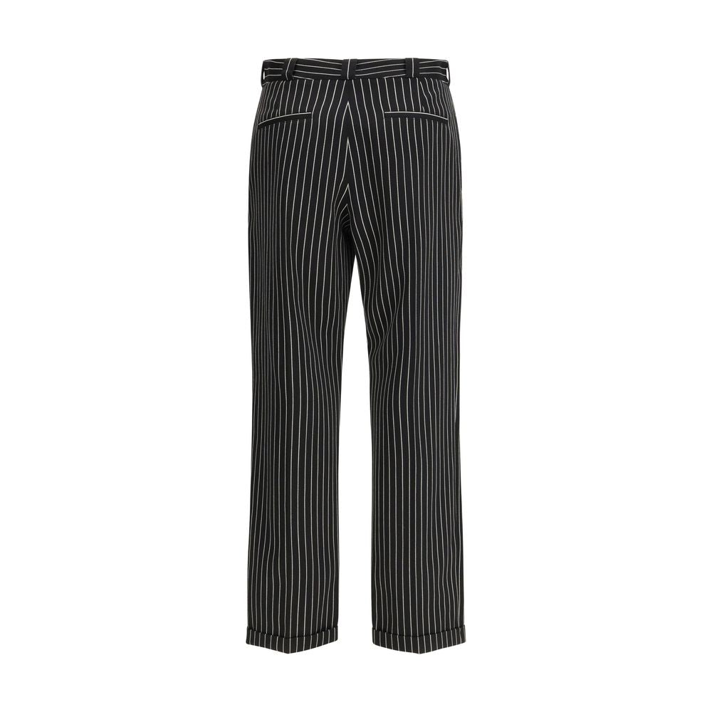Tom Ford Schwarze Woll-Freizeithose-2