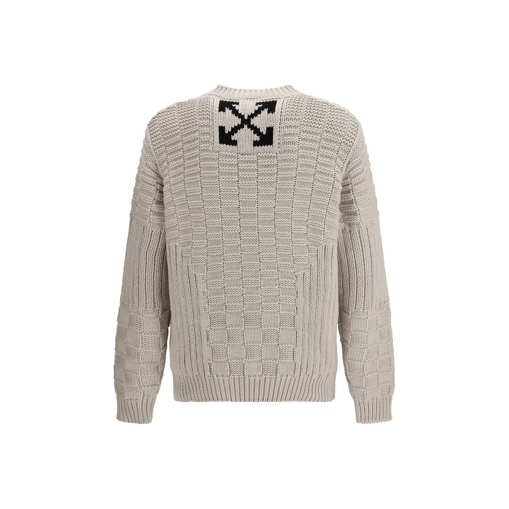 Off-White Beige Cotton Sweatshirt-2