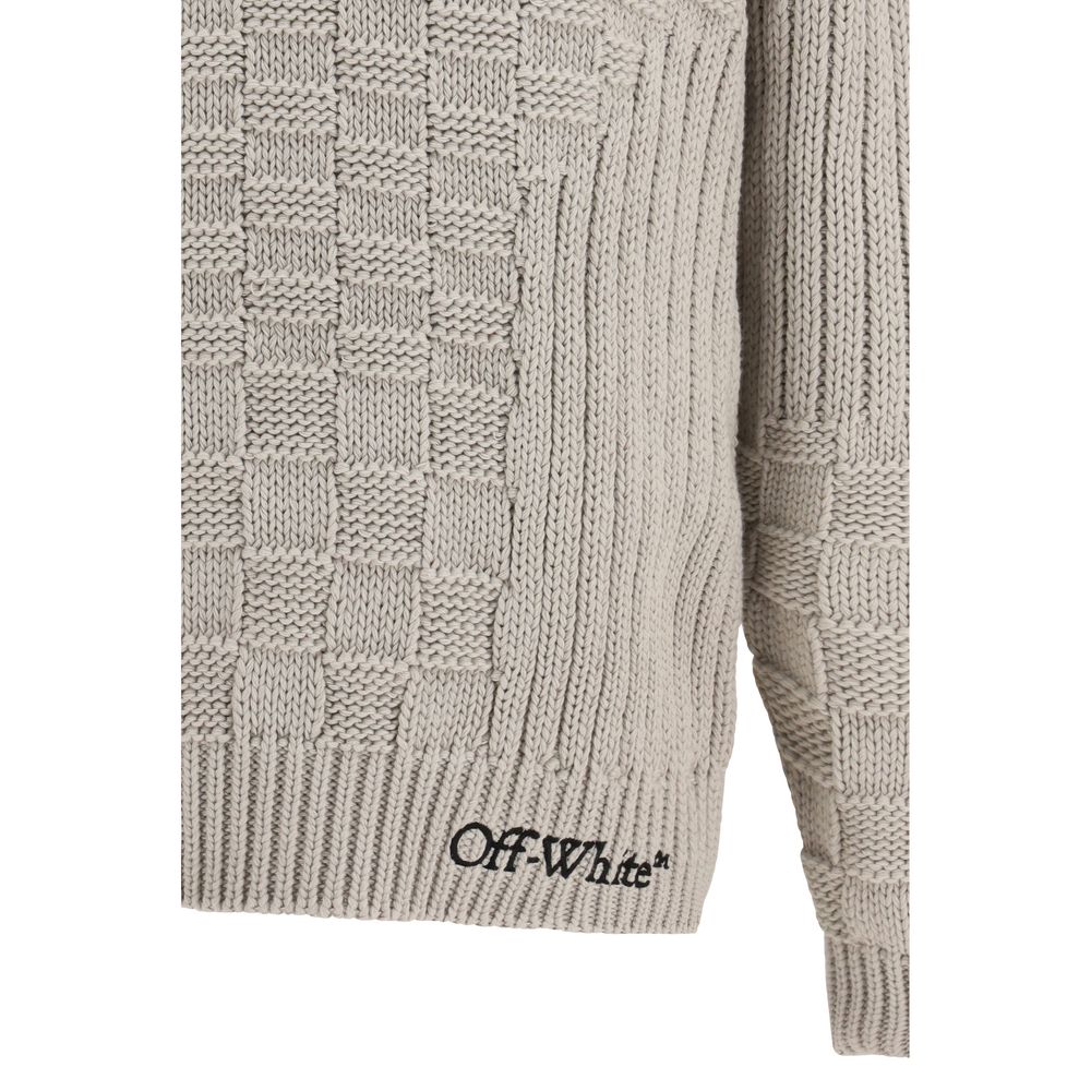 Off-White Beige Cotton Sweatshirt-3