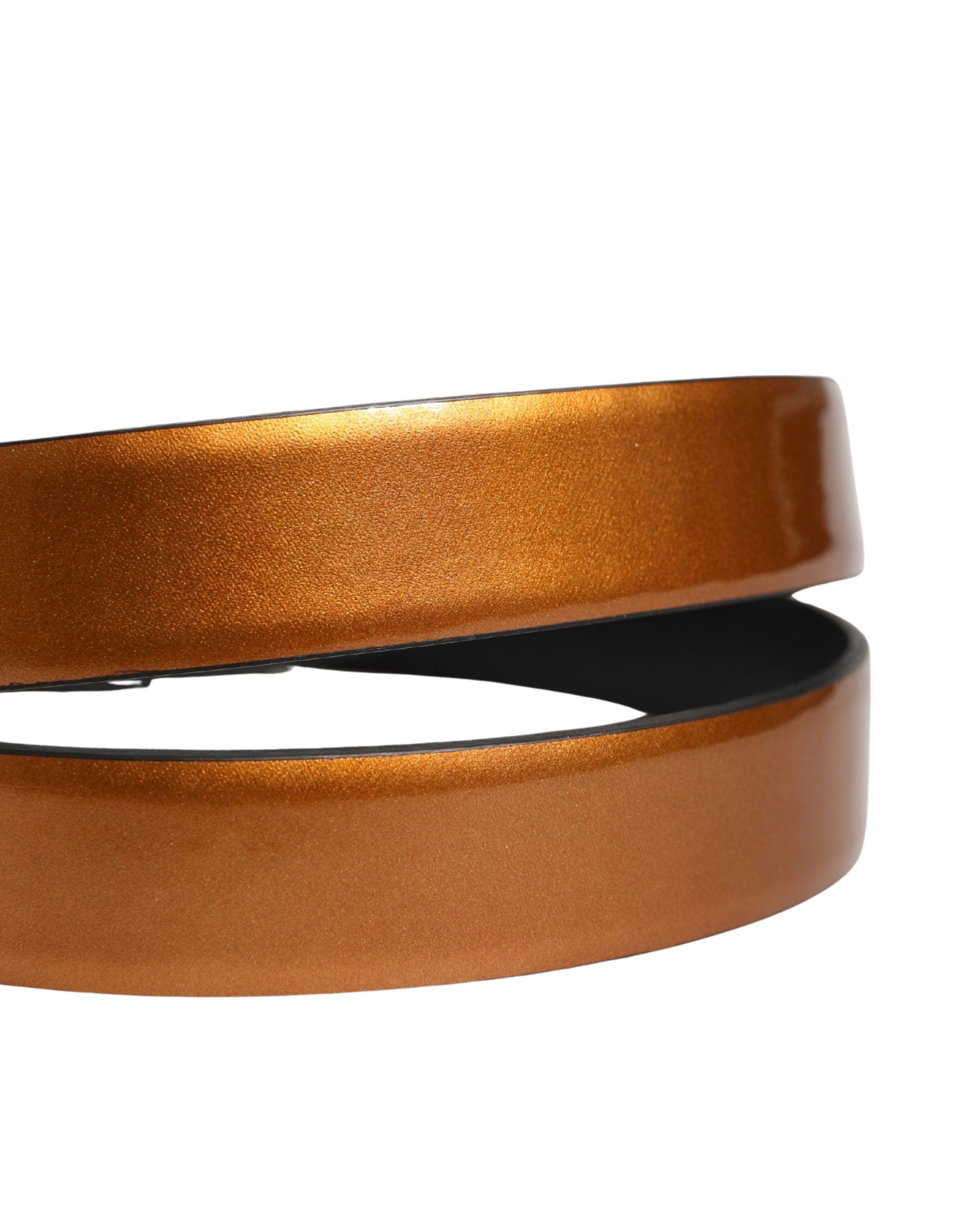 Dolce & Gabbana Men's Brown Leather Belt with Classic Metal Buckle-5