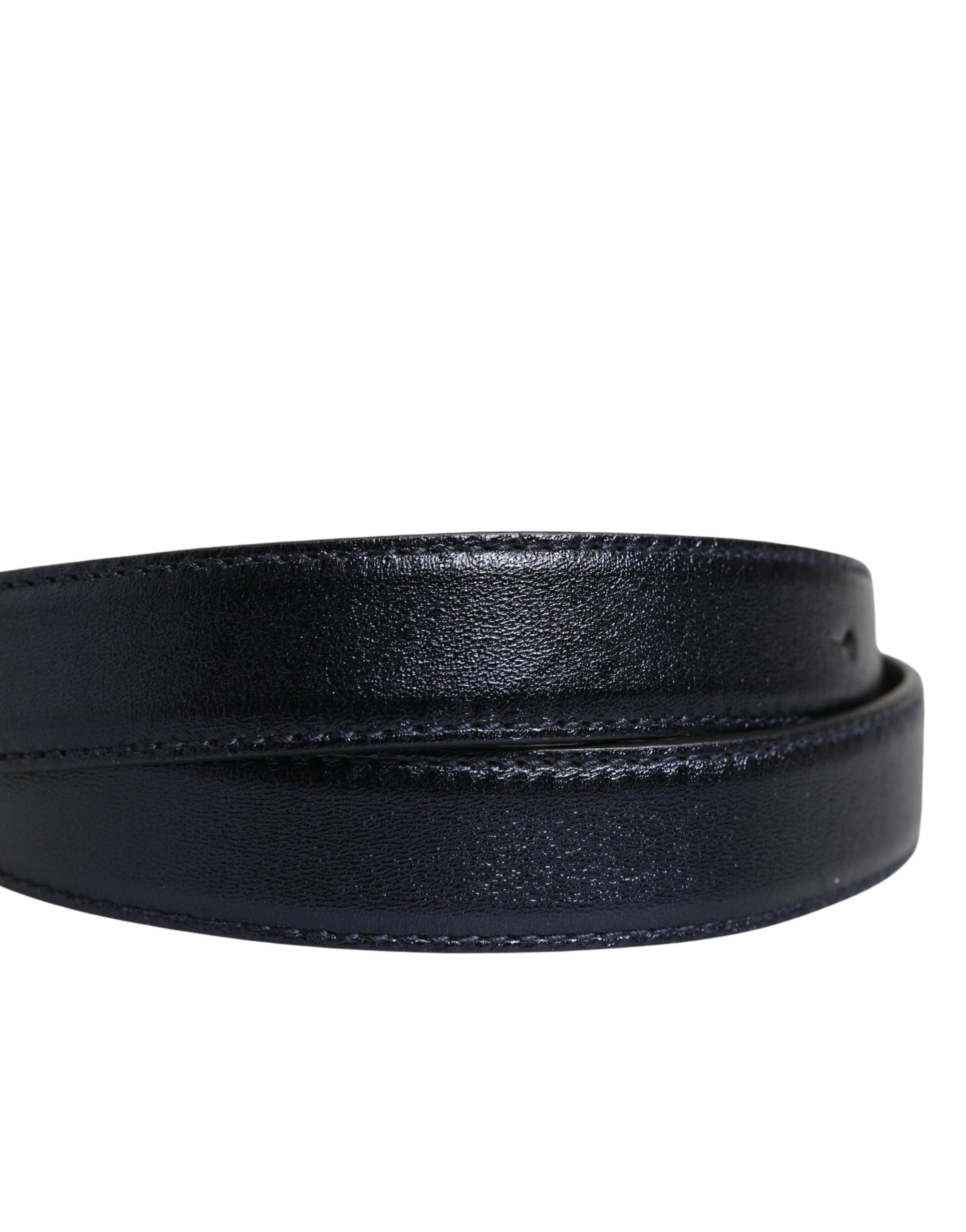 Dolce & Gabbana Men's Black Leather Buckle, Classic, Square-5