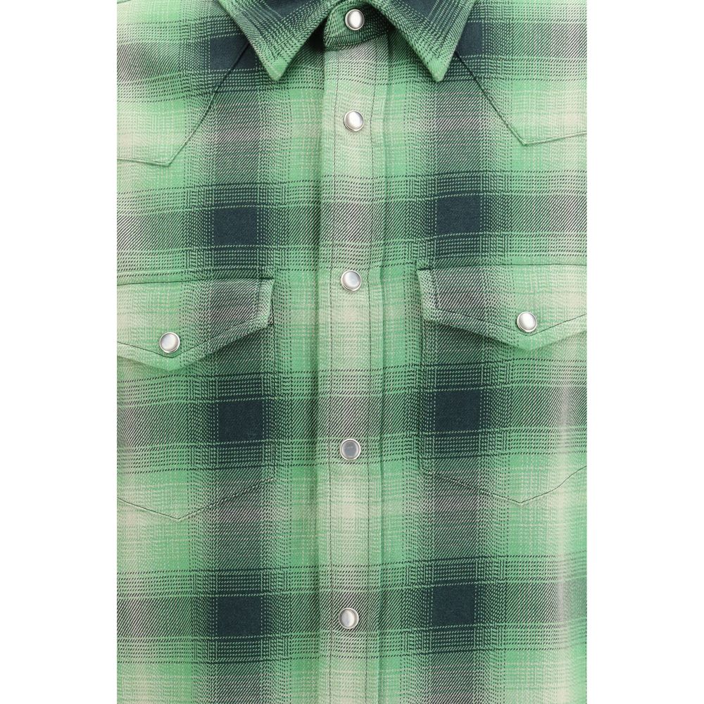 Tom Ford Zweifarbige Baumwoll-Musterhemd-3