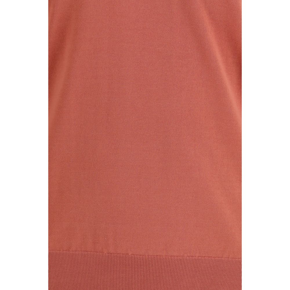 Brunello Cucinelli Orange Baumwoll-Sweatshirt-3