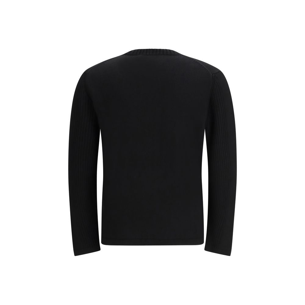 Prada Schwarzer Sweatshirt aus Fleece-Wolle-2