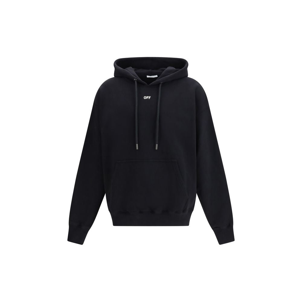 Off-White Schwarzer Baumwoll-Sweatshirt-1