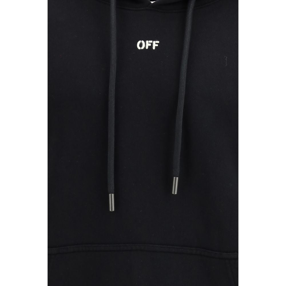 Off-White Schwarzer Baumwoll-Sweatshirt-3