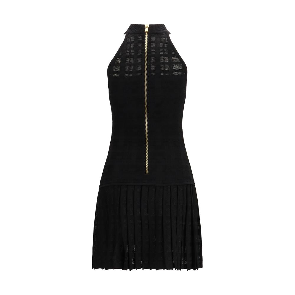 Balmain Black Viscose Cocktail Dress-2