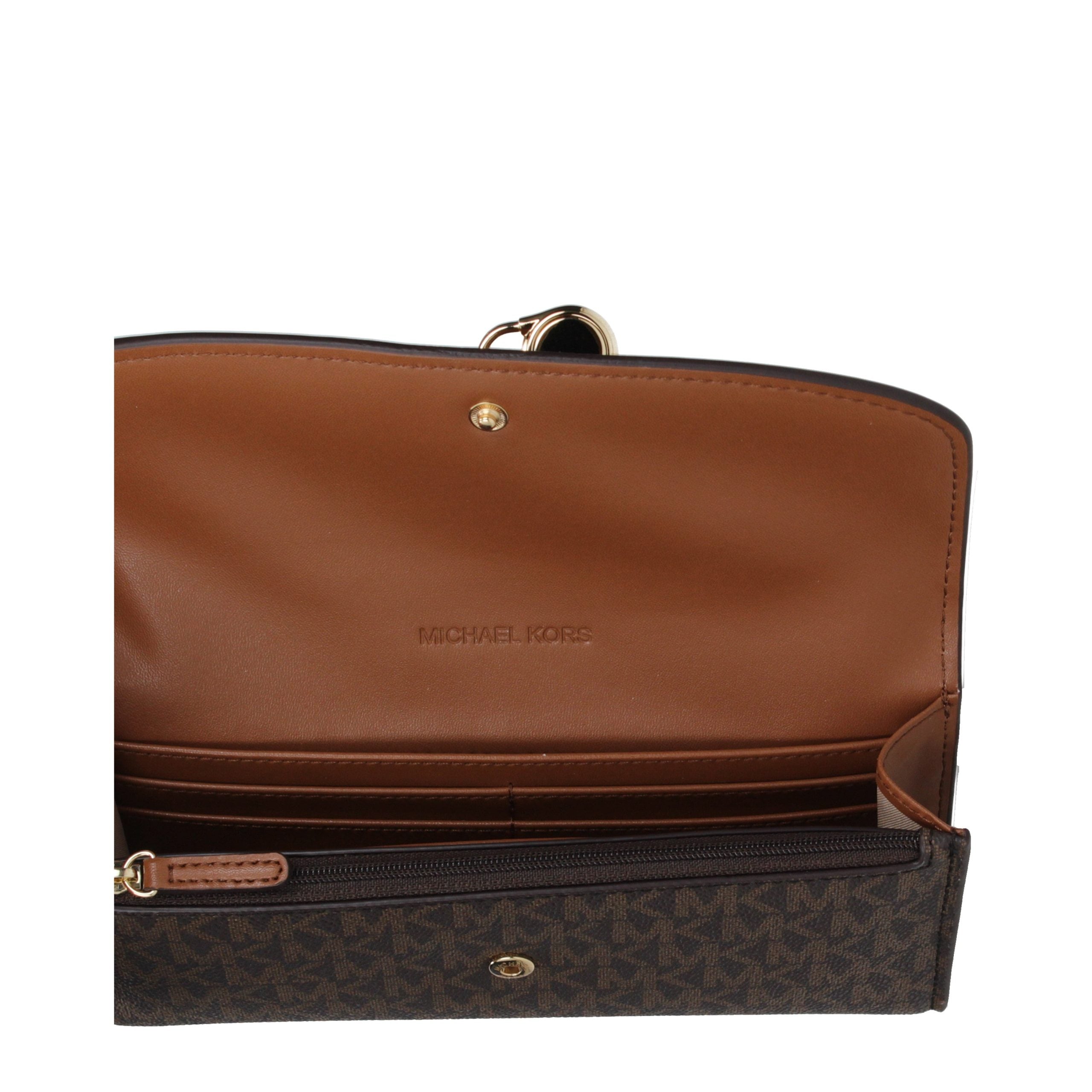 Michael Kors Braune Stoffgeldbörse-3