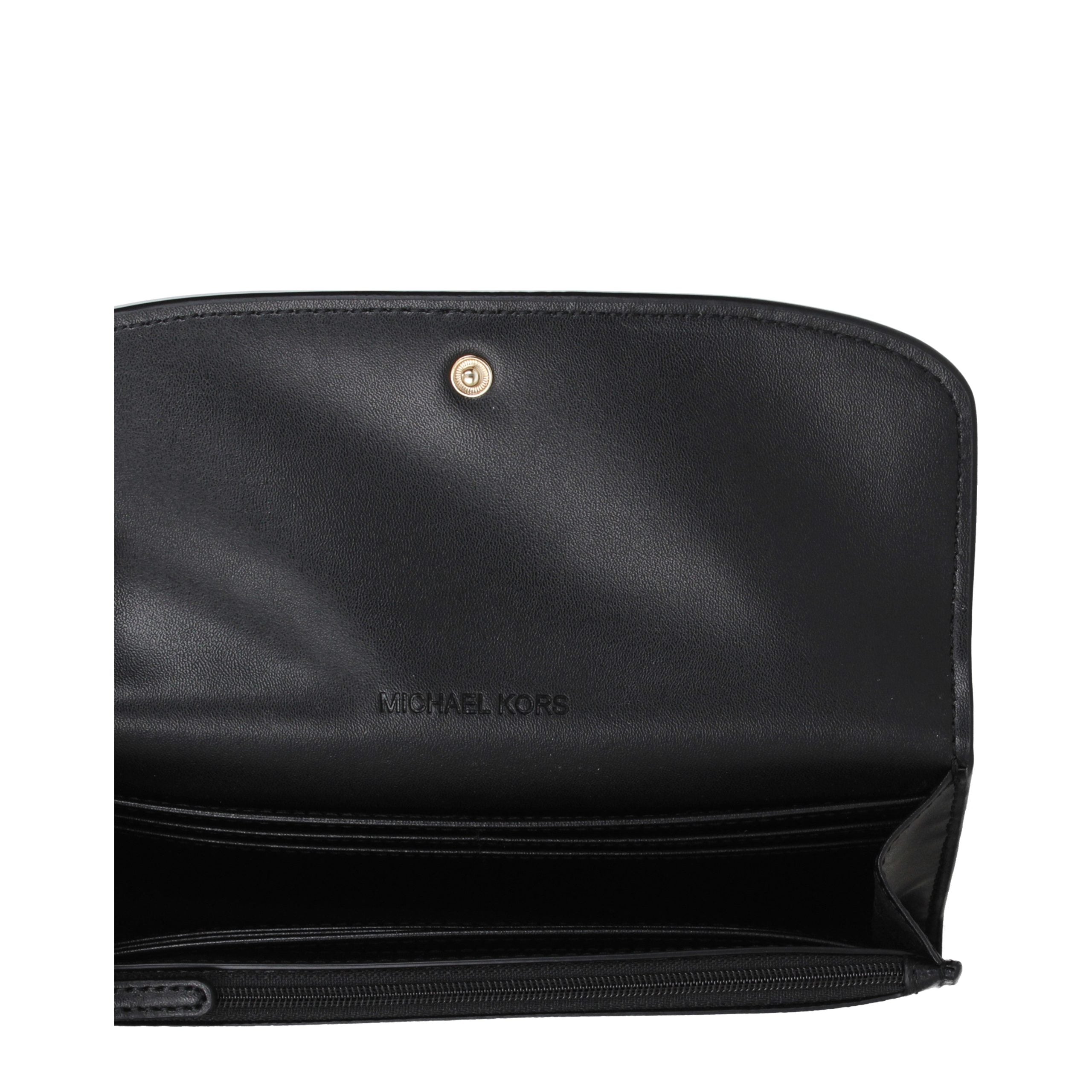 Michael Kors Schwarzes Leder Portemonnaie-3