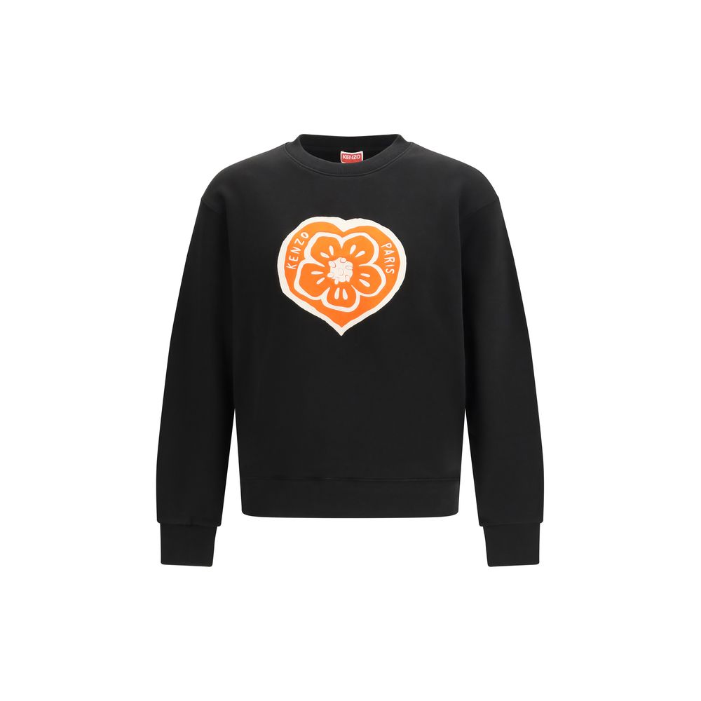 Kenzo Black Cotton Sweatshirt-1