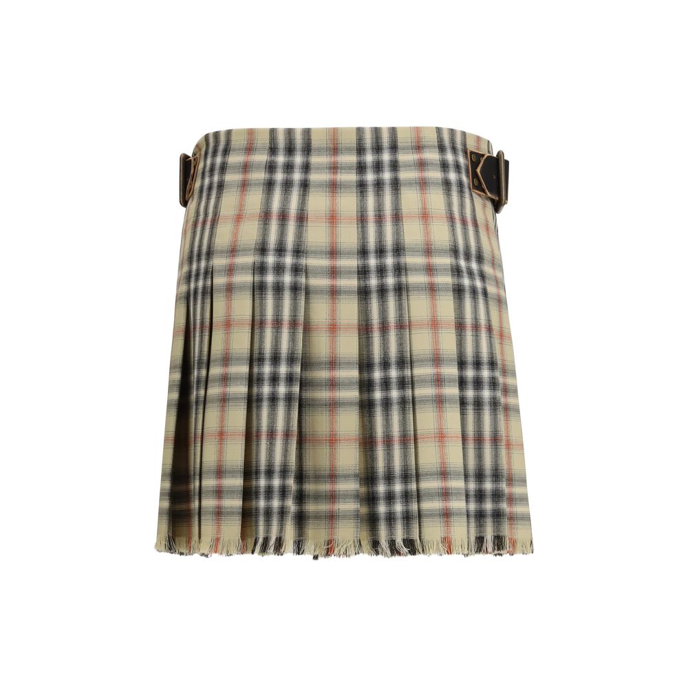 Burberry Minirock aus Multicolor-Schurwolle Oves Aries-2