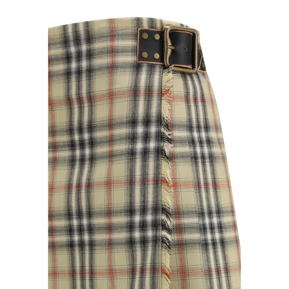Burberry Minirock aus Multicolor-Schurwolle Oves Aries-3