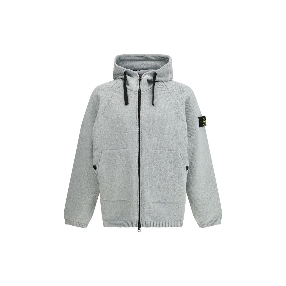 Stone Island Graues Polyester-Sweatshirt-1