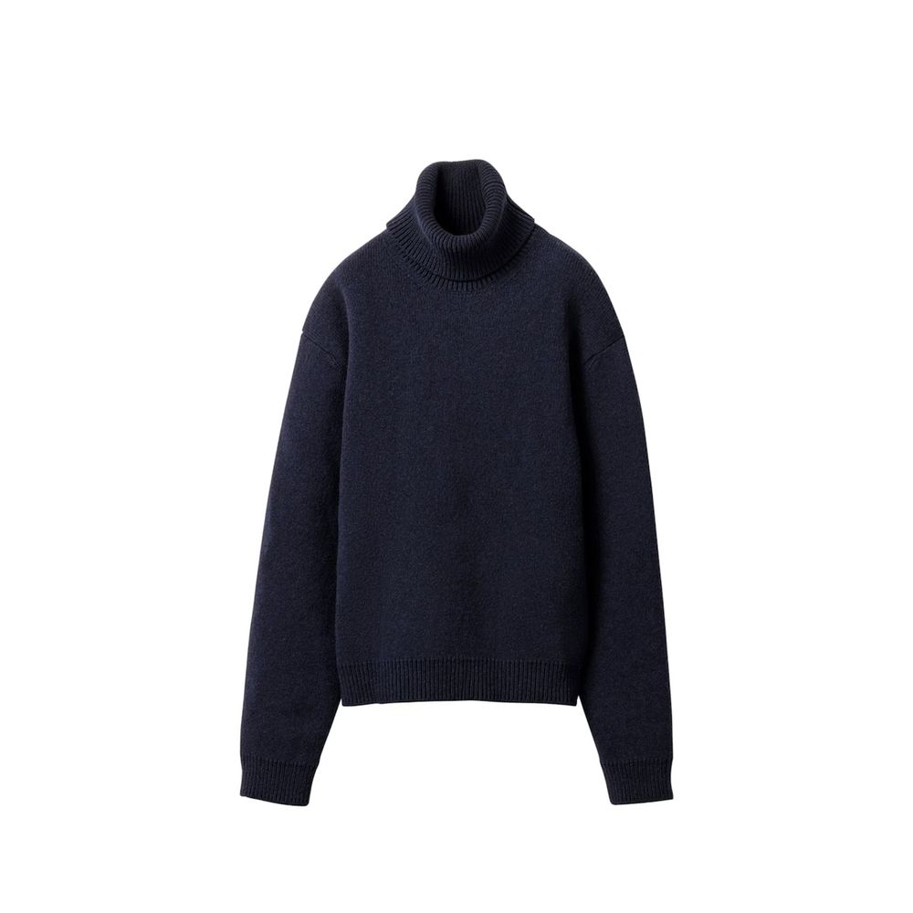 Miu Miu Blue Cashmere Turtleneck Sweater-1